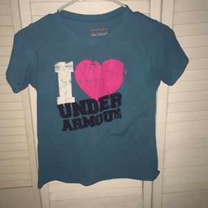 Girls under armor t shirt